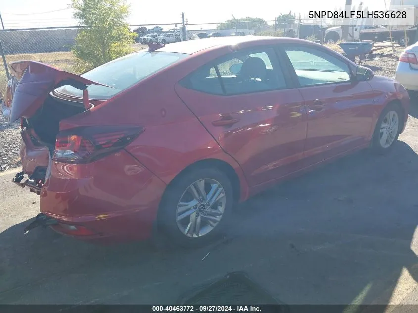 5NPD84LF5LH536628 2020 Hyundai Elantra Value Edition