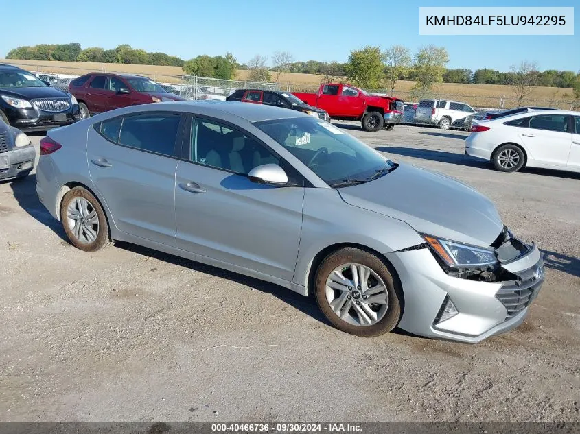 2020 Hyundai Elantra Sel/Value/Limited VIN: KMHD84LF5LU942295 Lot: 40466736