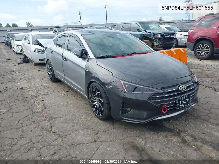 5NPD84LF5LH601655 2020 Hyundai Elantra Sel/Value/Limited