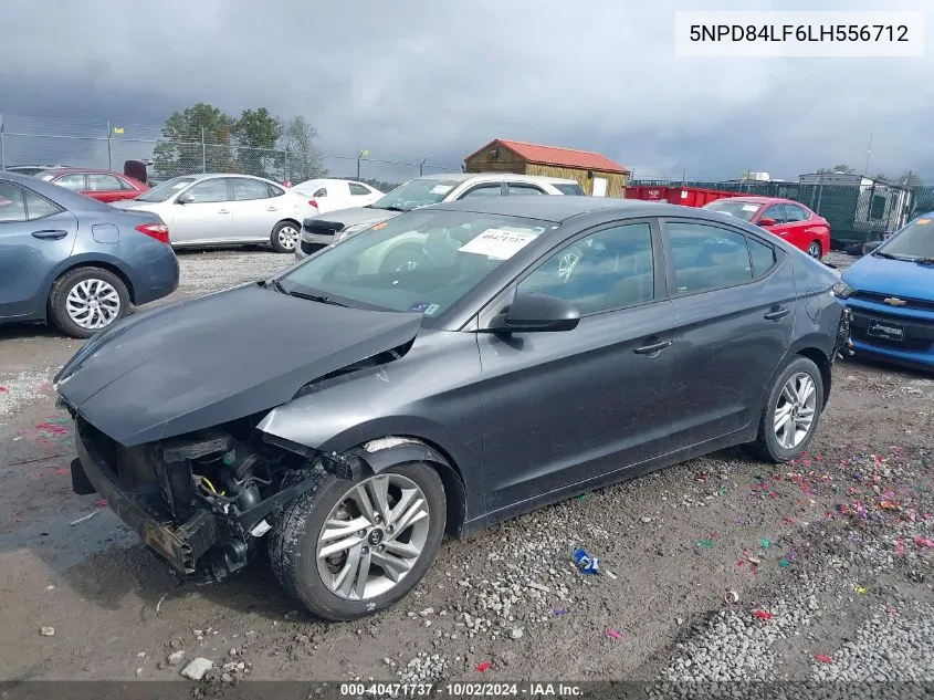 2020 Hyundai Elantra Sel VIN: 5NPD84LF6LH556712 Lot: 40471737