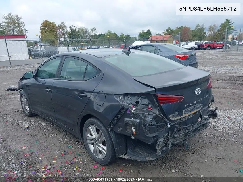 2020 Hyundai Elantra Sel VIN: 5NPD84LF6LH556712 Lot: 40471737