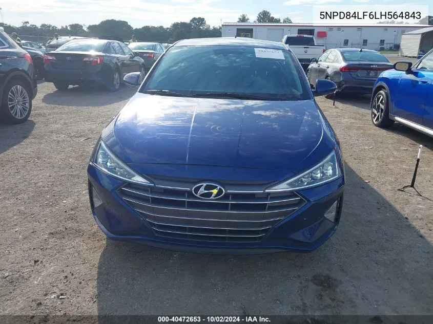 5NPD84LF6LH564843 2020 Hyundai Elantra Limited