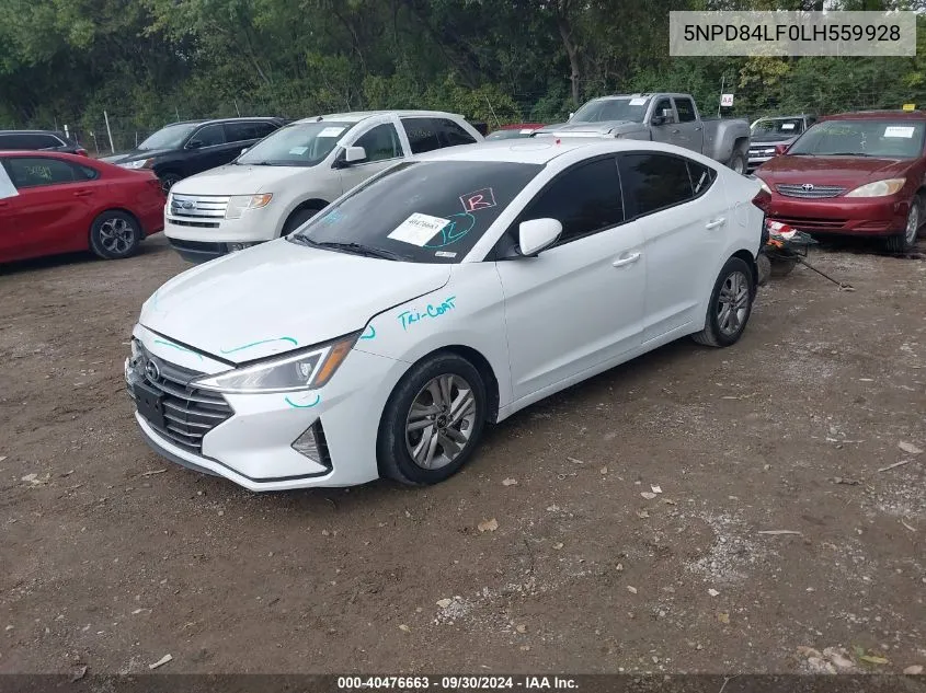 5NPD84LF0LH559928 2020 Hyundai Elantra Sel