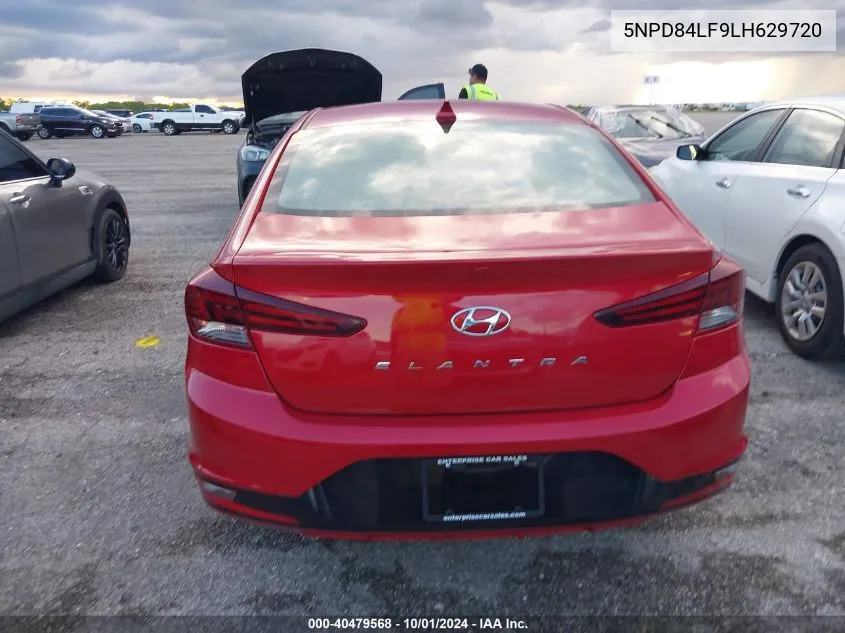 2020 Hyundai Elantra Sel VIN: 5NPD84LF9LH629720 Lot: 40479568