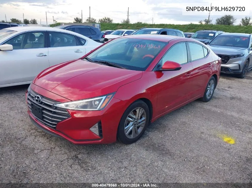 2020 Hyundai Elantra Sel VIN: 5NPD84LF9LH629720 Lot: 40479568