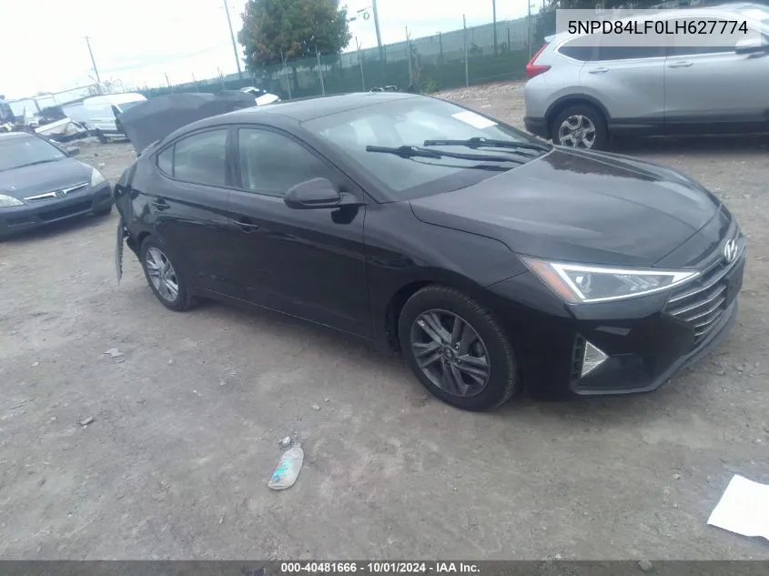 2020 Hyundai Elantra Sel/Value/Limited VIN: 5NPD84LF0LH627774 Lot: 40481666