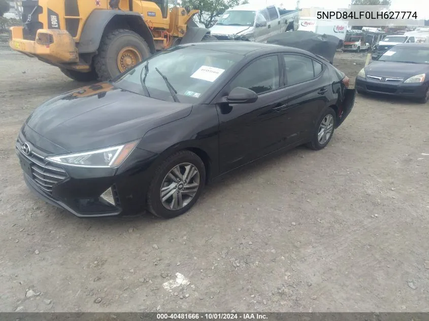 2020 Hyundai Elantra Sel/Value/Limited VIN: 5NPD84LF0LH627774 Lot: 40481666