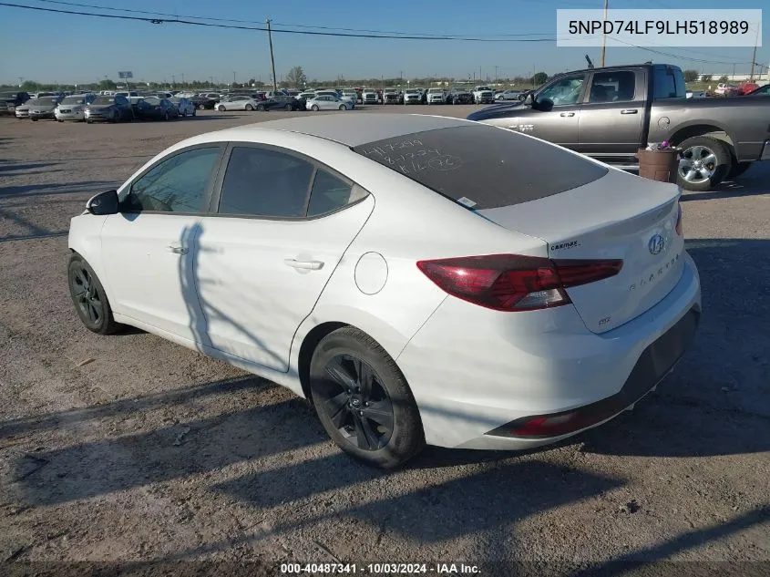 5NPD74LF9LH518989 2020 Hyundai Elantra Se