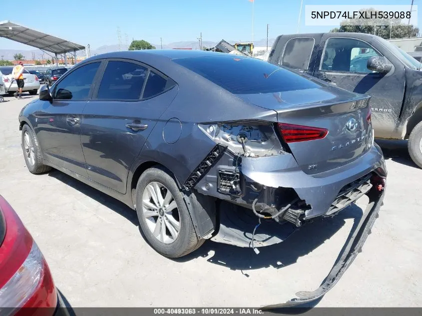 2020 Hyundai Elantra Se VIN: 5NPD74LFXLH539088 Lot: 40493063