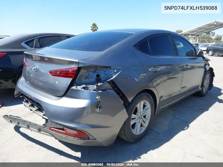 2020 Hyundai Elantra Se VIN: 5NPD74LFXLH539088 Lot: 40493063