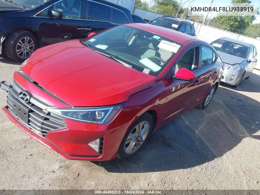 2020 Hyundai Elantra Sel VIN: KMHD84LF8LU938919 Lot: 40498203