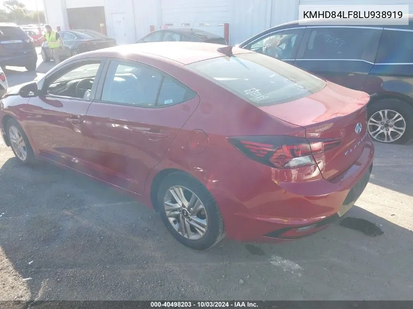 KMHD84LF8LU938919 2020 Hyundai Elantra Sel