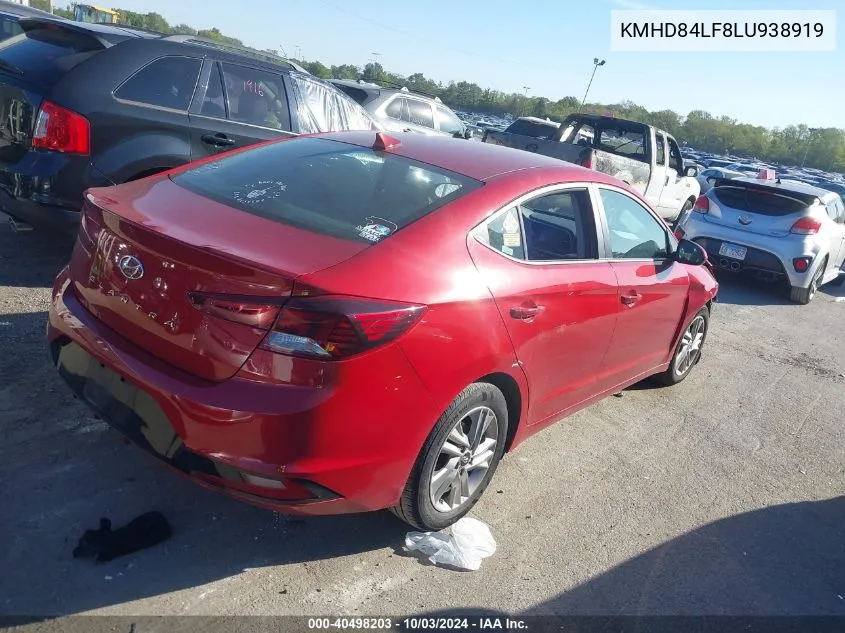 KMHD84LF8LU938919 2020 Hyundai Elantra Sel