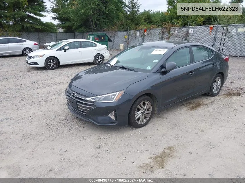 2020 Hyundai Elantra Sel VIN: 5NPD84LF8LH622323 Lot: 40498776