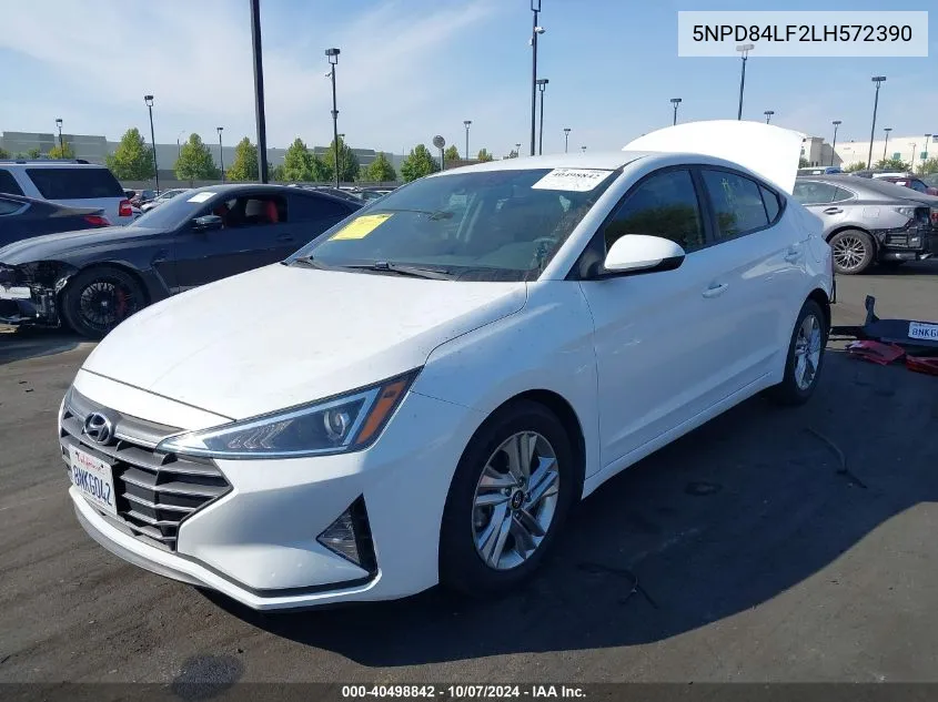 2020 Hyundai Elantra Sel VIN: 5NPD84LF2LH572390 Lot: 40498842