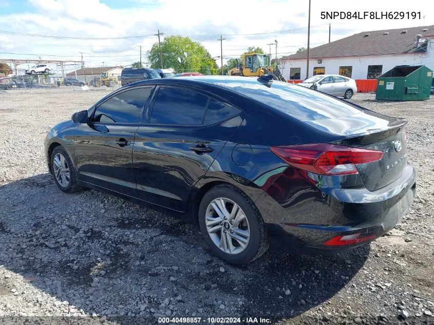 5NPD84LF8LH629191 2020 Hyundai Elantra Sel