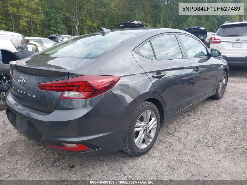 2020 Hyundai Elantra Sel VIN: 5NPD84LF1LH627489 Lot: 40499101