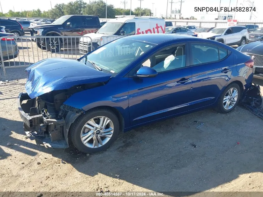 5NPD84LF8LH582874 2020 Hyundai Elantra Sel