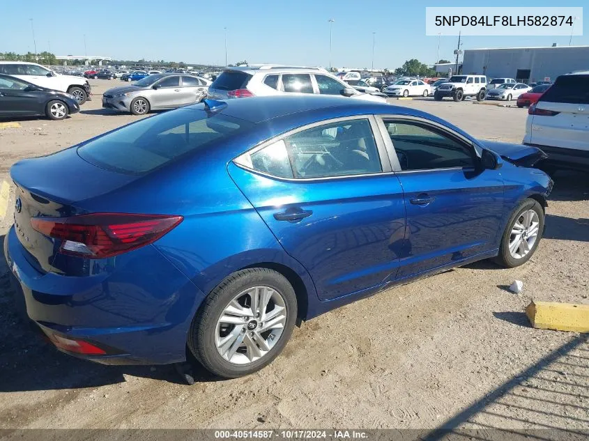 5NPD84LF8LH582874 2020 Hyundai Elantra Sel