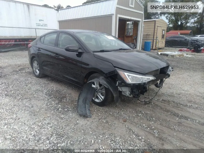 2020 Hyundai Elantra Sel VIN: 5NPD84LFXLH629953 Lot: 40524966