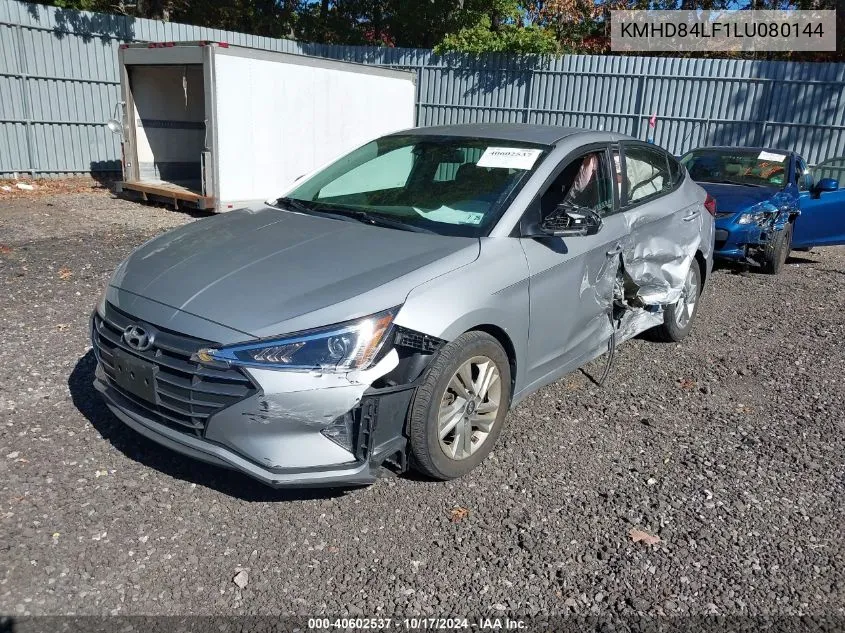 KMHD84LF1LU080144 2020 Hyundai Elantra Sel