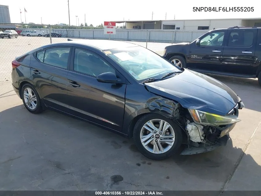 2020 Hyundai Elantra Sel VIN: 5NPD84LF6LH555205 Lot: 40610356