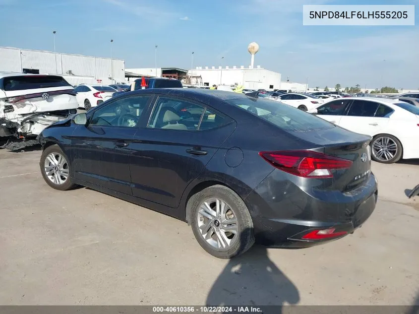 2020 Hyundai Elantra Sel VIN: 5NPD84LF6LH555205 Lot: 40610356