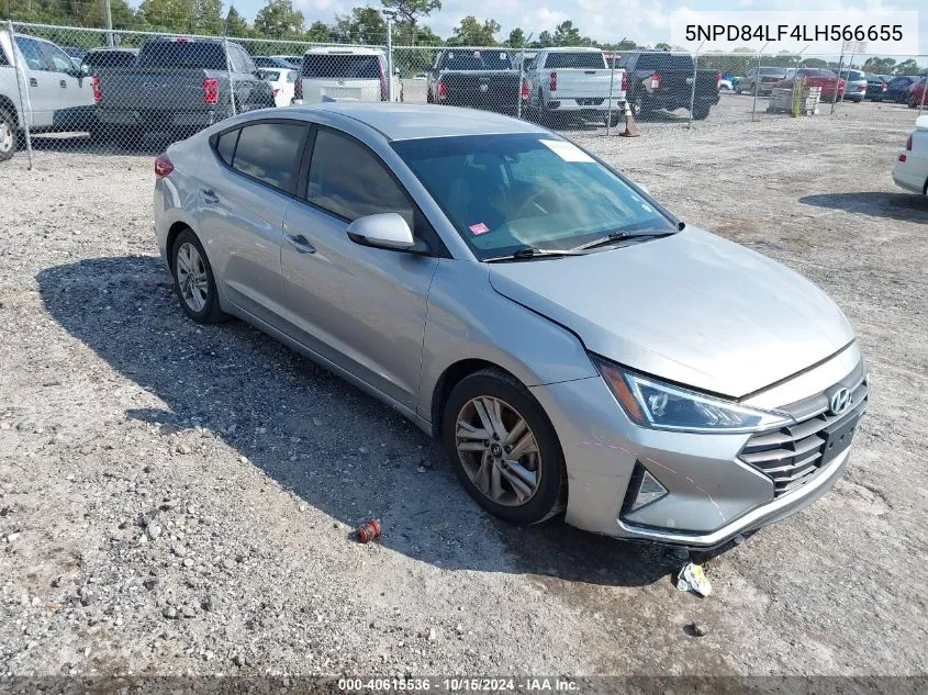 2020 Hyundai Elantra Sel VIN: 5NPD84LF4LH566655 Lot: 40615536