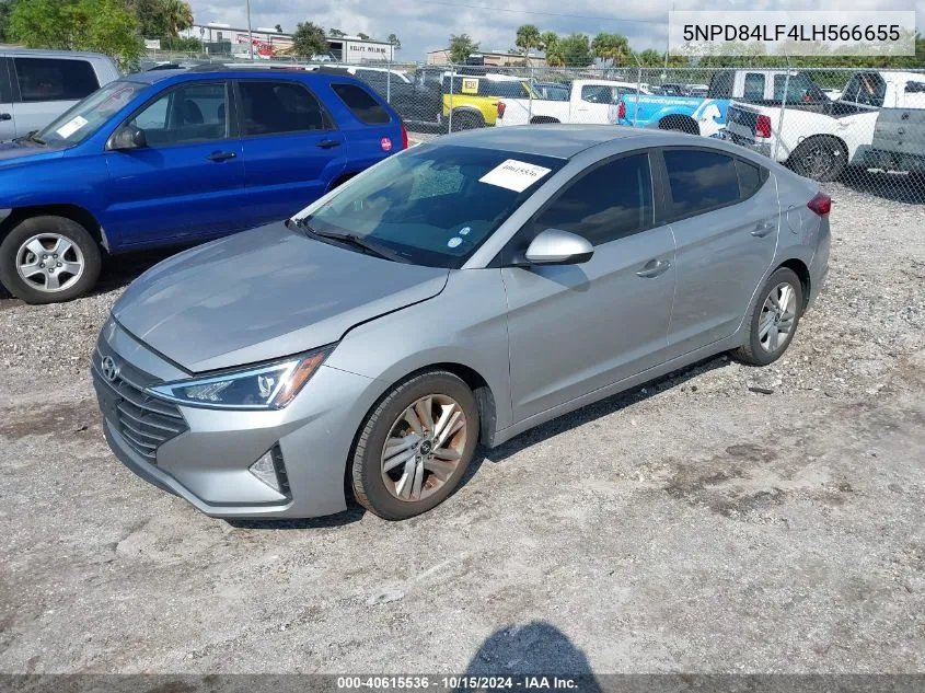 2020 Hyundai Elantra Sel VIN: 5NPD84LF4LH566655 Lot: 40615536