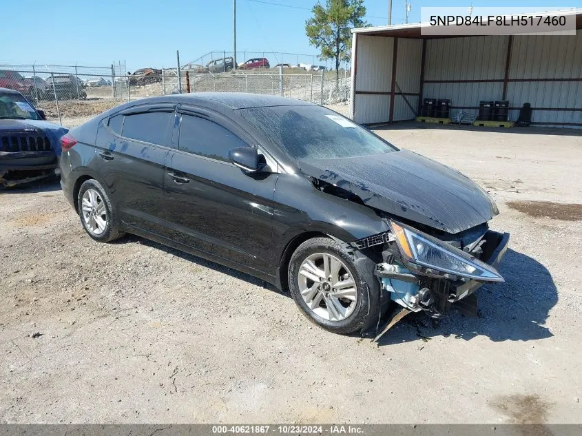 2020 Hyundai Elantra Sel VIN: 5NPD84LF8LH517460 Lot: 40621867