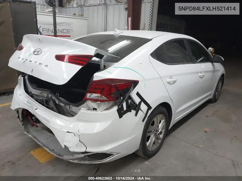 5NPD84LFXLH521414 2020 Hyundai Elantra Sel