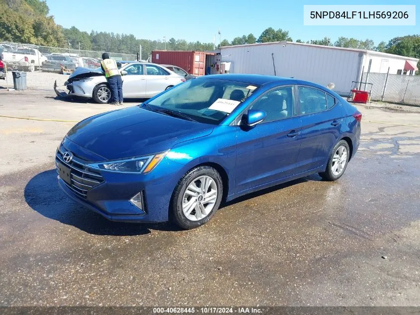 2020 Hyundai Elantra Sel VIN: 5NPD84LF1LH569206 Lot: 40628445