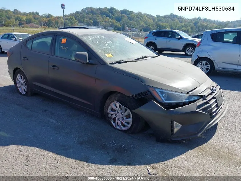 2020 Hyundai Elantra Se VIN: 5NPD74LF3LH530684 Lot: 40635030