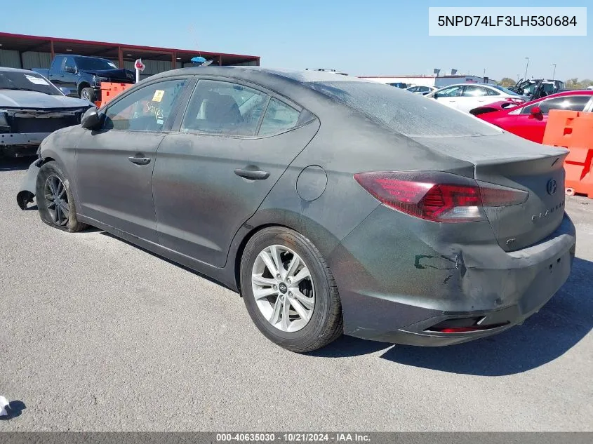 2020 Hyundai Elantra Se VIN: 5NPD74LF3LH530684 Lot: 40635030