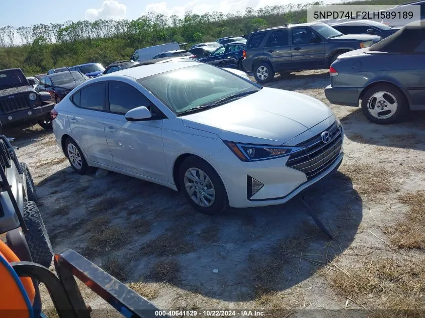 5NPD74LF2LH589189 2020 Hyundai Elantra Se