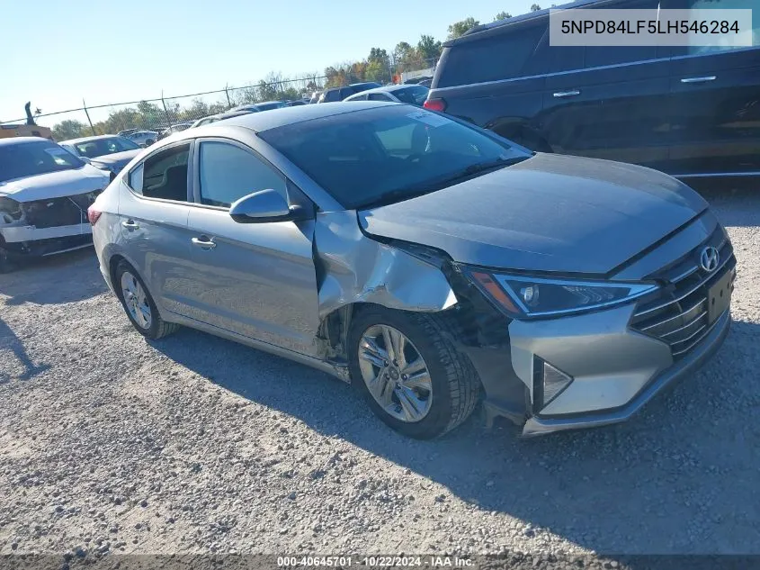 2020 Hyundai Elantra Sel VIN: 5NPD84LF5LH546284 Lot: 40645701