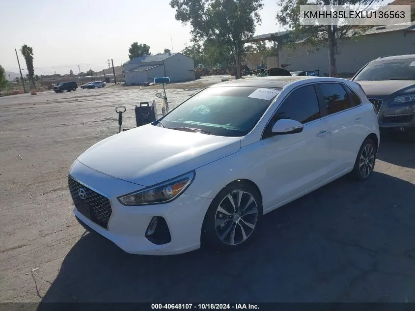 2020 Hyundai Elantra Gt VIN: KMHH35LEXLU136563 Lot: 40648107