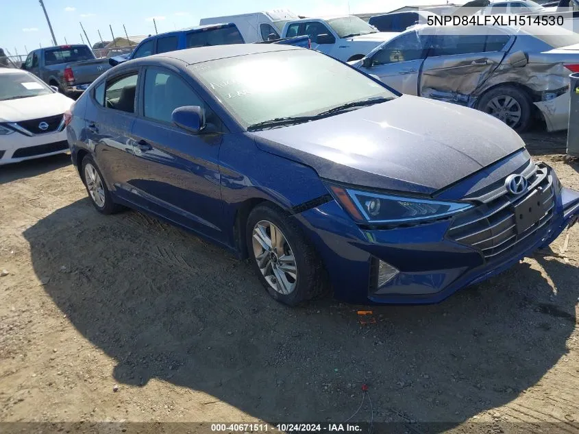 2020 Hyundai Elantra Sel/Value/Limited VIN: 5NPD84LFXLH514530 Lot: 40671511