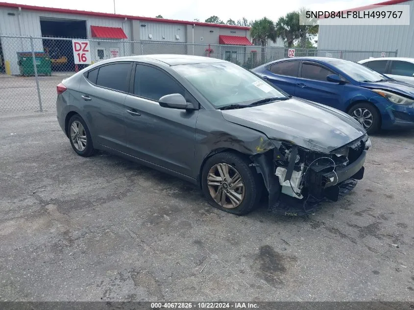 2020 Hyundai Elantra Sel VIN: 5NPD84LF8LH499767 Lot: 40672826