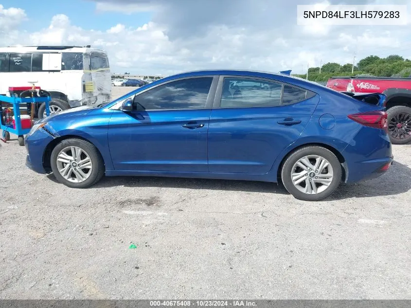 2020 Hyundai Elantra Sel VIN: 5NPD84LF3LH579283 Lot: 40675408