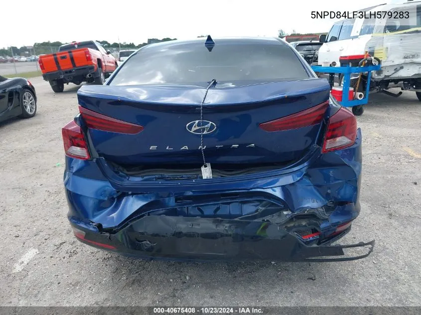 2020 Hyundai Elantra Sel VIN: 5NPD84LF3LH579283 Lot: 40675408