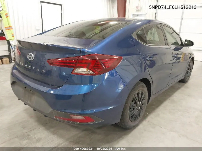 5NPD74LF6LH512213 2020 Hyundai Elantra Se