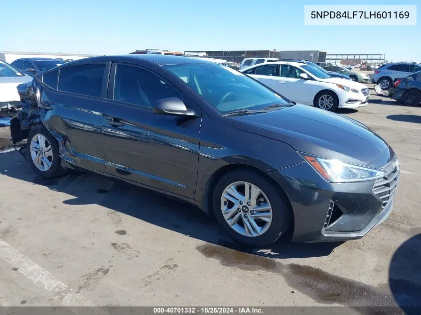 2020 Hyundai Elantra Sel VIN: 5NPD84LF7LH601169 Lot: 40701332