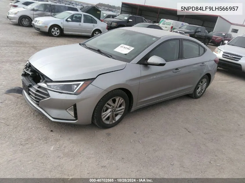 2020 Hyundai Elantra Sel VIN: 5NPD84LF9LH566957 Lot: 40702585