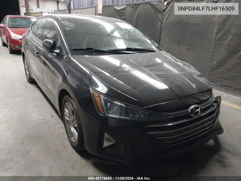 5NPD84LF7LHF16509 2020 Hyundai Elantra Sel/Value/Limited