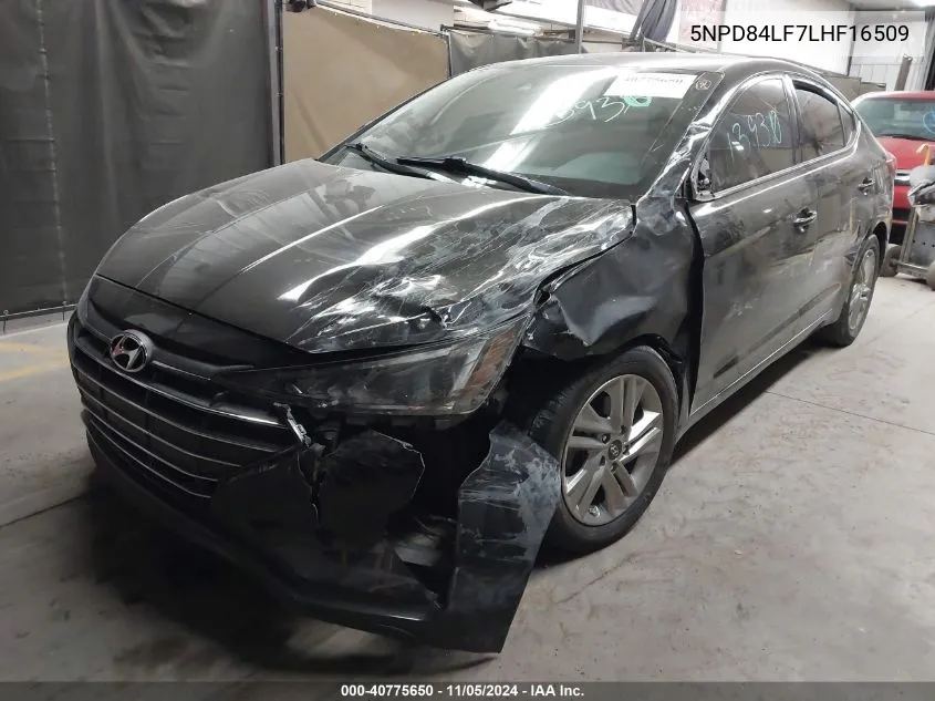 5NPD84LF7LHF16509 2020 Hyundai Elantra Sel/Value/Limited