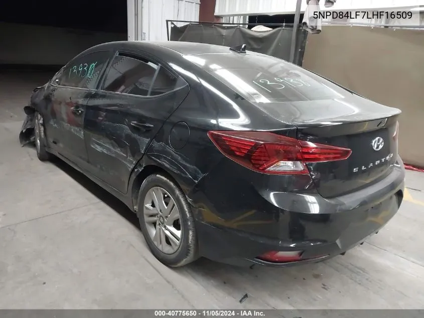 5NPD84LF7LHF16509 2020 Hyundai Elantra Sel/Value/Limited