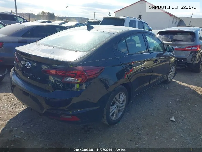 2020 Hyundai Elantra Value Edition VIN: 5NPD84LF3LH620673 Lot: 40809286