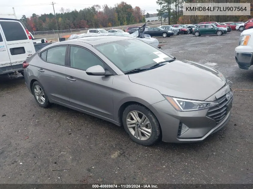 2020 Hyundai Elantra Value Edition VIN: KMHD84LF7LU907564 Lot: 40889874