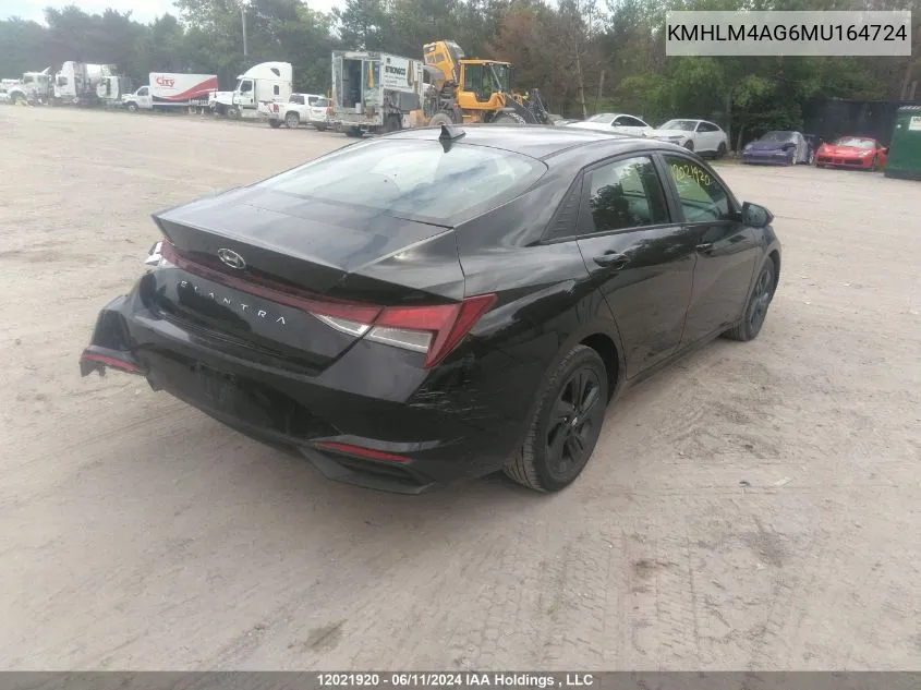 KMHLM4AG6MU164724 2021 Hyundai Elantra Sel